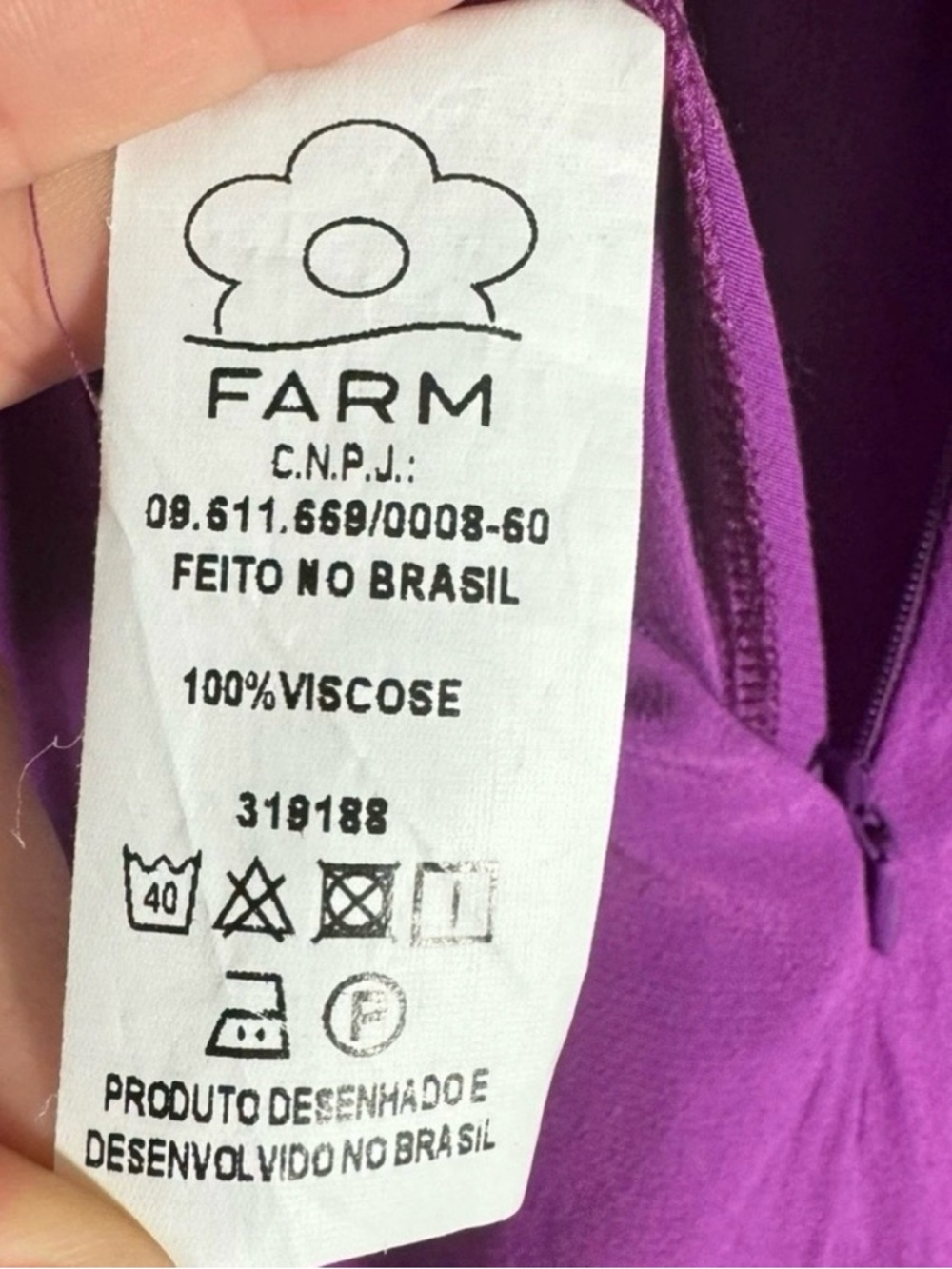 Farm Rio Purple Halter Wide Leg Jumpsuit L NWT Boho Resort Vacation Palazzo - Picture 6 of 11
